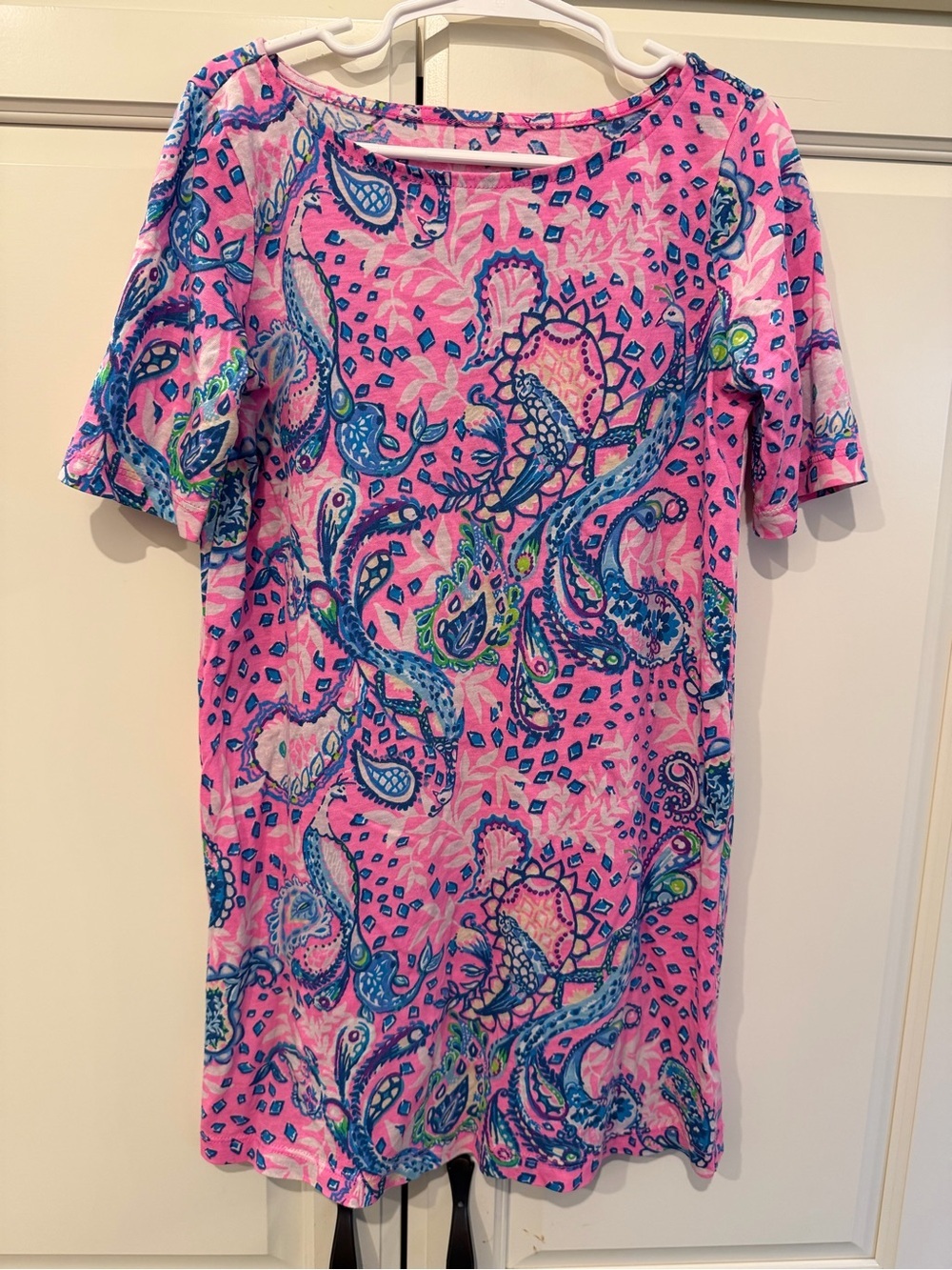 Girls Lilly Pulitzer Marlowe Dress Peacock/Paisley Print 6-7